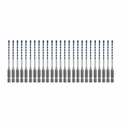 1/8-in x 3-in BlueGranite Turbo Hammer Drill Bit, 25 Pack