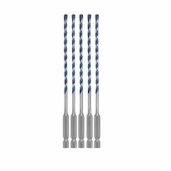 5/32-in x 6-in BlueGranite Turbo Hammer Drill Bit, 5 Pack