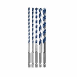 5 pc. BlueGranite Turbo Hammer Drill Bit Set, 5/32-in Bit