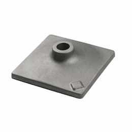 6-in x 6-in Tamper Plate, 1-1/8-in Shank