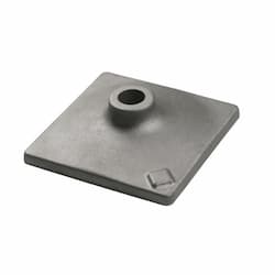 6-in x 8-in Tamper Plate, 1-1/8-in Shank