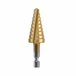 1/4-in to 3/4-in Impact Tough Step Drill Bit, Titanium Coated