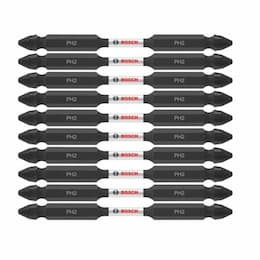 3.5-in Impact Tough Double-Ended Bits, P2, 10 Pack