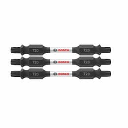 2.5-in Impact Tough Double-Ended Bit, T20, 3 Pack