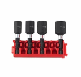 1-7/8-in Driven Impact Nutsetter Set w/ Clip, 4 Piece Set