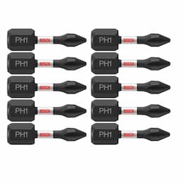 1-in Impact Tough Insert Bit, P1, 10 Pack