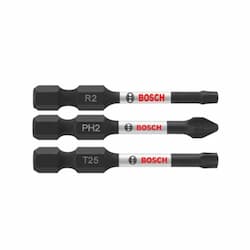 3 pc. Impact Tough Power Bit Set, Variety