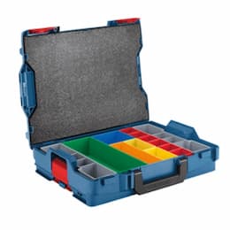 Bosch Stackable L-Boxx Tool Storage Case w/ 13 Piece Insert Set, Size 1