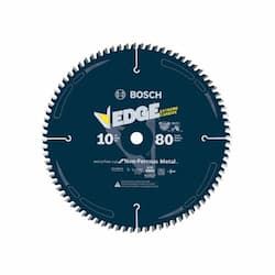 10-in Edge Circular Saw Blade, Non-Ferrous Metal, 80 Tooth