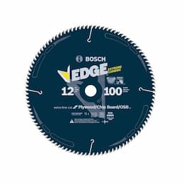 12-in Edge Circular Saw Blade, OSB/Plywood/Plastic, 100 Tooth