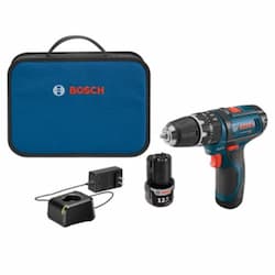 3/8-in Hammer Drill & Driver Kit w/ Batteries, 12V