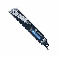 Bosch 6-in Edge Reciprocating Saw Blade, Thick Metal, 8/10 TPI