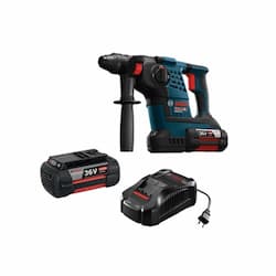 1-1/8-in SDS-plus Bulldog Rotary Hammer Kit w/ Batteries, 36V