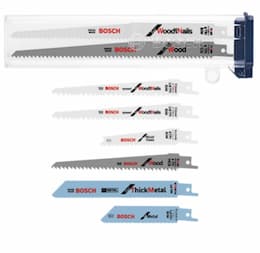 8 pc. Reciprocating Saw Blade Set w/ Case, All Purpose