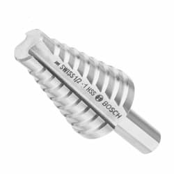 9/16-in to 1-in Turbo Step Drill Bit, High-Speed Steel