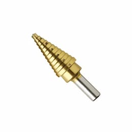 3/16-in to 7/8-in Step Drill Bit, Titanium