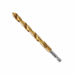 3/8-in x 5-in Impact Tough Drill Bit, Titanium, Bulk