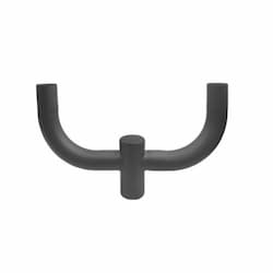 Top Pole 2-Arm Bullhorn Bracket Mount, 180 Degree, Black