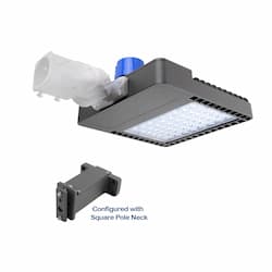 150W Shoebox LED Pole Light with Photocell, 400W MH Equivalent, 19950 Lumens