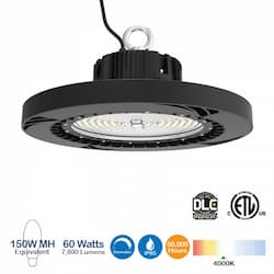 60W LED UFO High Bay, 7800 Lumens, 175W MH Equivalent, 4000K