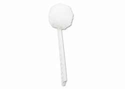 Deluxe Bowl Mop, 10'' Handle, 2'' Dia Head, Plastic White