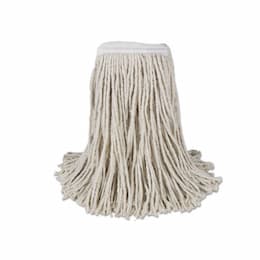 White, 4-ply Cut-End Cotton Mop Head- #16 Band