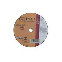 4-in A36 Gold Flat Cutting Wheel, 36 Grit, Aluminum Oxide