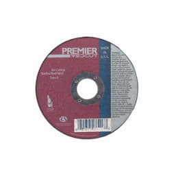 4.5-in Premier Depressed Center Cutting Wheel, 60 Grit, Aluminum Oxide, Resin Bond