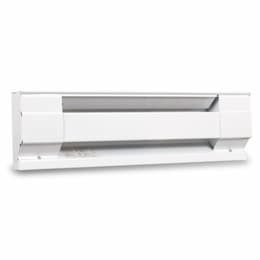 1000W Electric Baseboard Heater, 4-Feet, 208V/240V, White