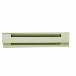 2500W 10' Electric Baseboard Heater, Almond