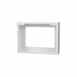 Com-Pak Twin Series 4" Wall Heater Metal Mount Adapter, White