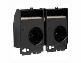 3000W at 208V Com-Pak Twin Series Wall Heater Assembly with Thermostat