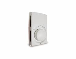 Double Pole Anticipated Heat Thermostat, White, 22A