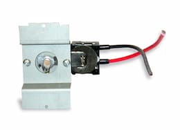 Black, Built-In Double Pole Thermostat Kit for Kickspace Heater, 25 Amp