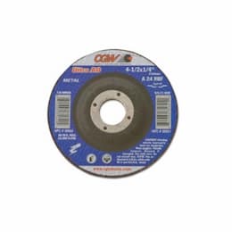 7-in Depressed Center Grinding Wheel, 24 Grit, Aluminum Oxide, S Bond