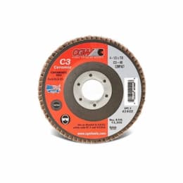 4.5-in Compact Flap Disc, 40 Grit, Ceramic