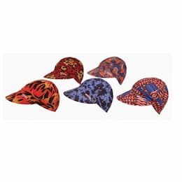 Hard Brim Welding Cap, Size 7-3/8, Assorted Print