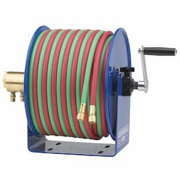 1/4"X50' Low Pressure Twin-Line Welding Hose Reel