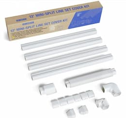 12-ft Mini-Split Line Set Cover Kit, 4-in Width