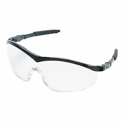 Crews Black Frame Clear Lens Storm Protective Eyewear