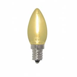 2.5W LED Torpedo Filament Bulb, 25W Inc. Retrofit, E12, 170 lm, 2700K