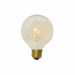 4W LED Filament Globe Bulb, 40W Inc. Retrofit, Dimmable, E26, 300 lm, 2200K