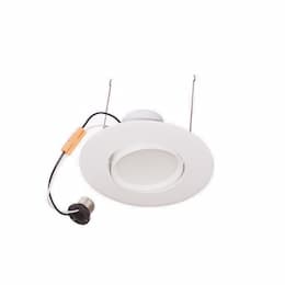 6" 12W LED Recessed Can Retrofit Kit, Pivot, 75W Inc. Retrofit, Dim, 750 lm, 3000K