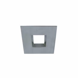 Nickel Satin Square Trim for 4" LED Downlights