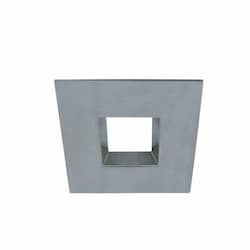 Nickel Satin Square Trim for 6" LED Downlights