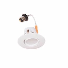 CyberTech 4" 10W LED Recessed Can Retrofit Kit, Pivot, 65W Inc. Retrofit, Dim, 550 lm, 3000K