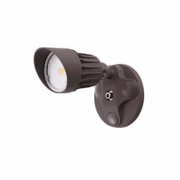 10W LED Single Head Security Light, 820 lm, 5000K, Bronze