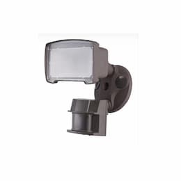 CyberTech 10W Security Flood Light w/ Motion Sensor & Photocell, 700 lm, 5000K, Bronze