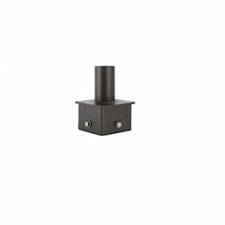 5" Square Pole Mount with 2-3/8" Tenon, Bronze