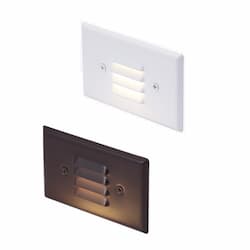 2.5W LED Horizontal Step Light, 40 lm, 120V, 3000K, Bronze & White